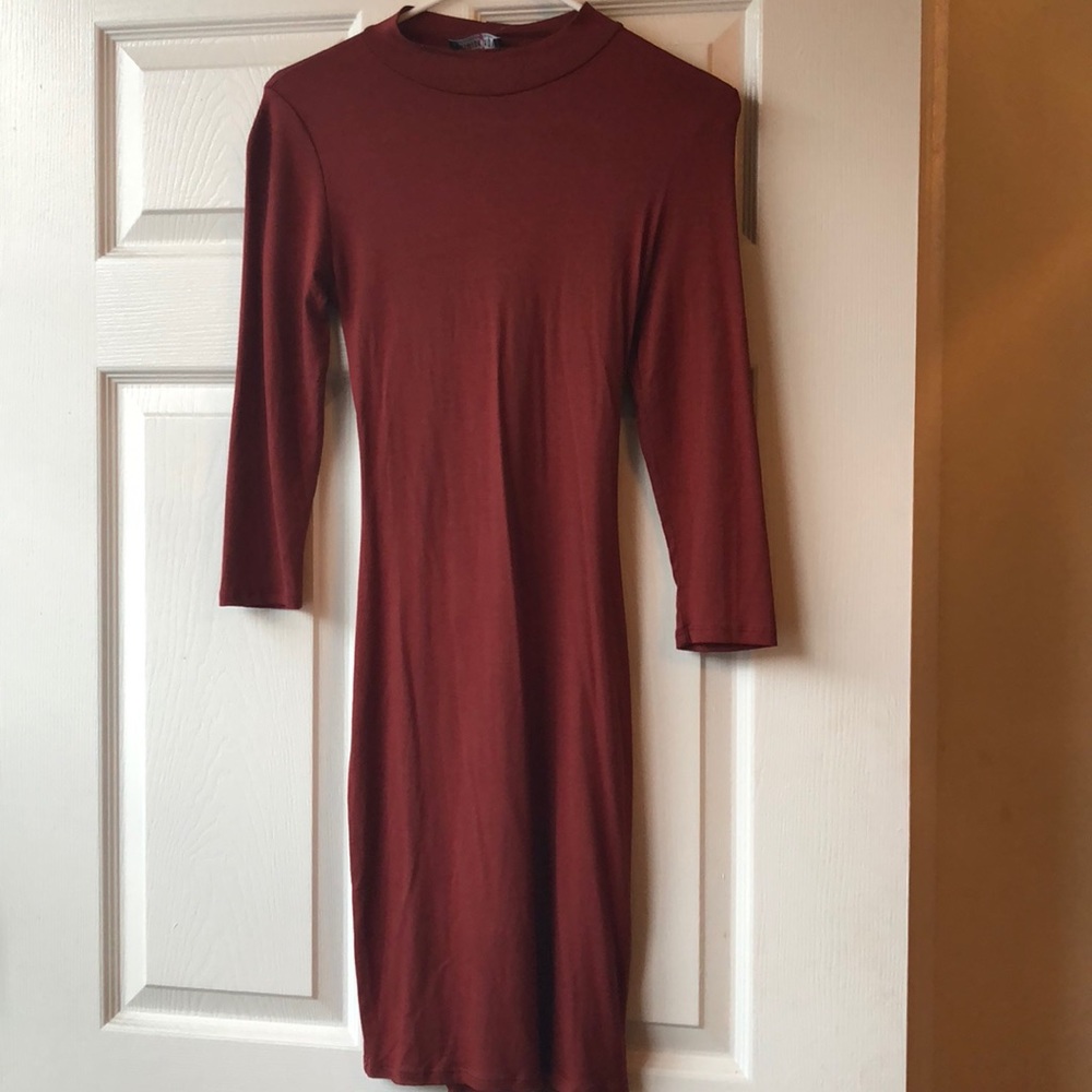 Burnt orange dress
